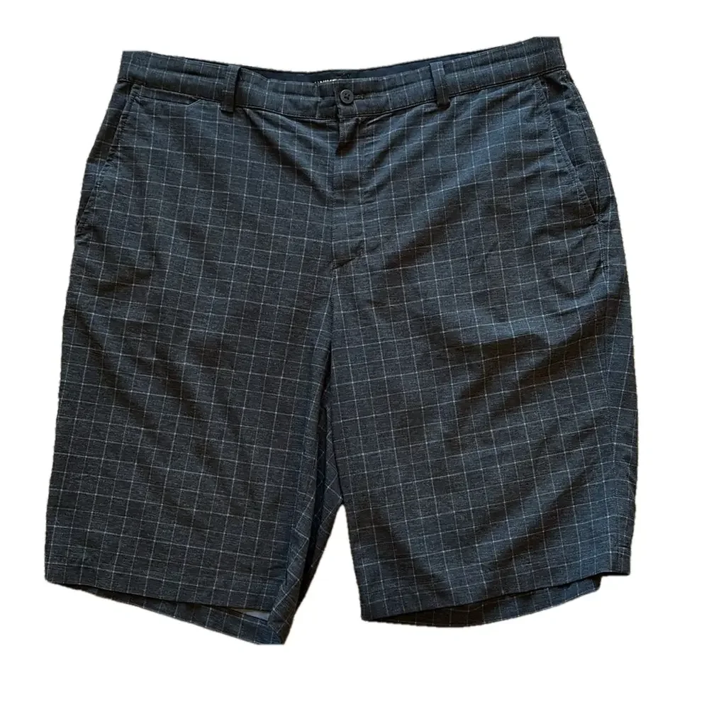 Nike Golf Dri-FIT Men’s 36 Black Plaid Shorts